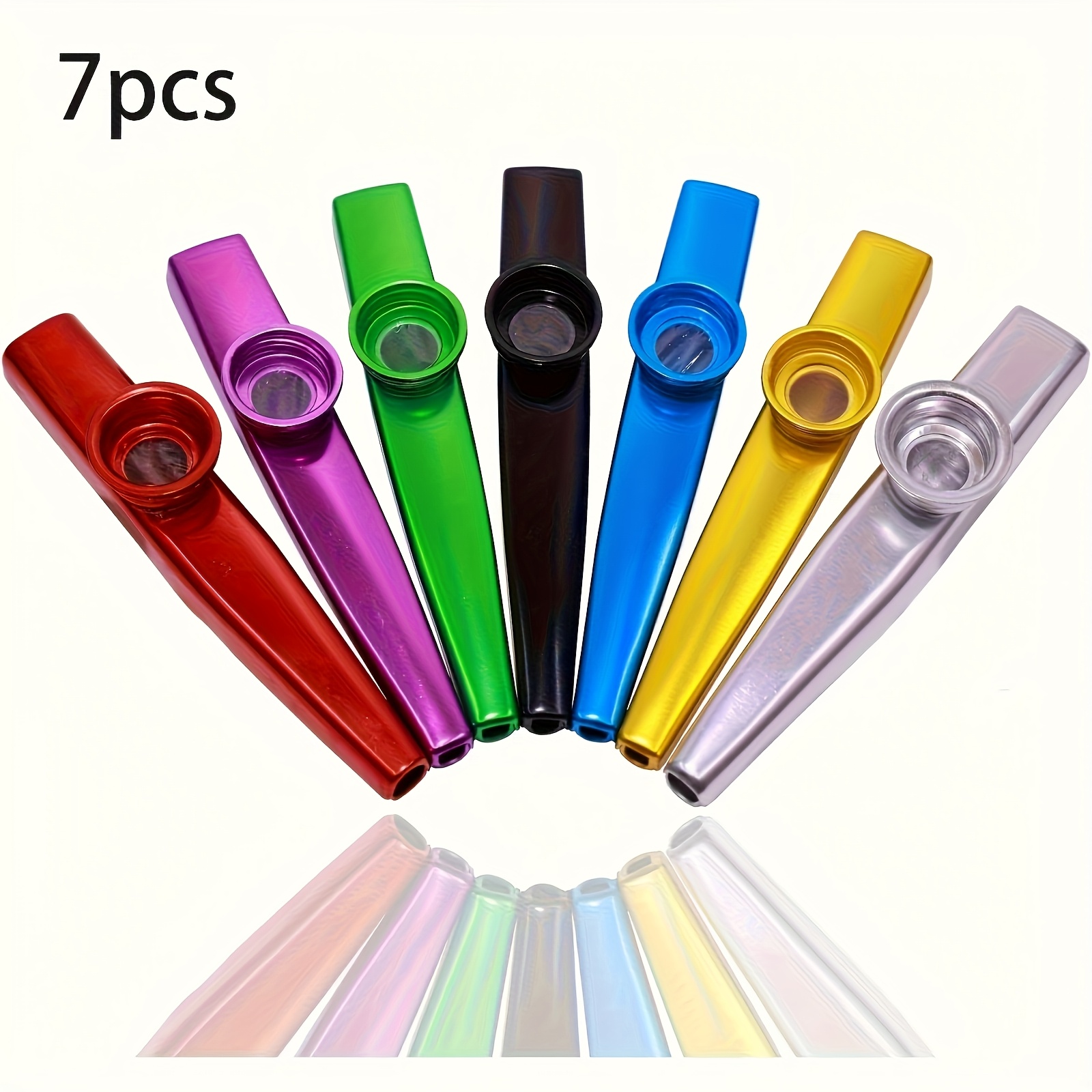 Musical Instrument Ukulele - 7 szt. Metalowe Kazoo Prosty Design
