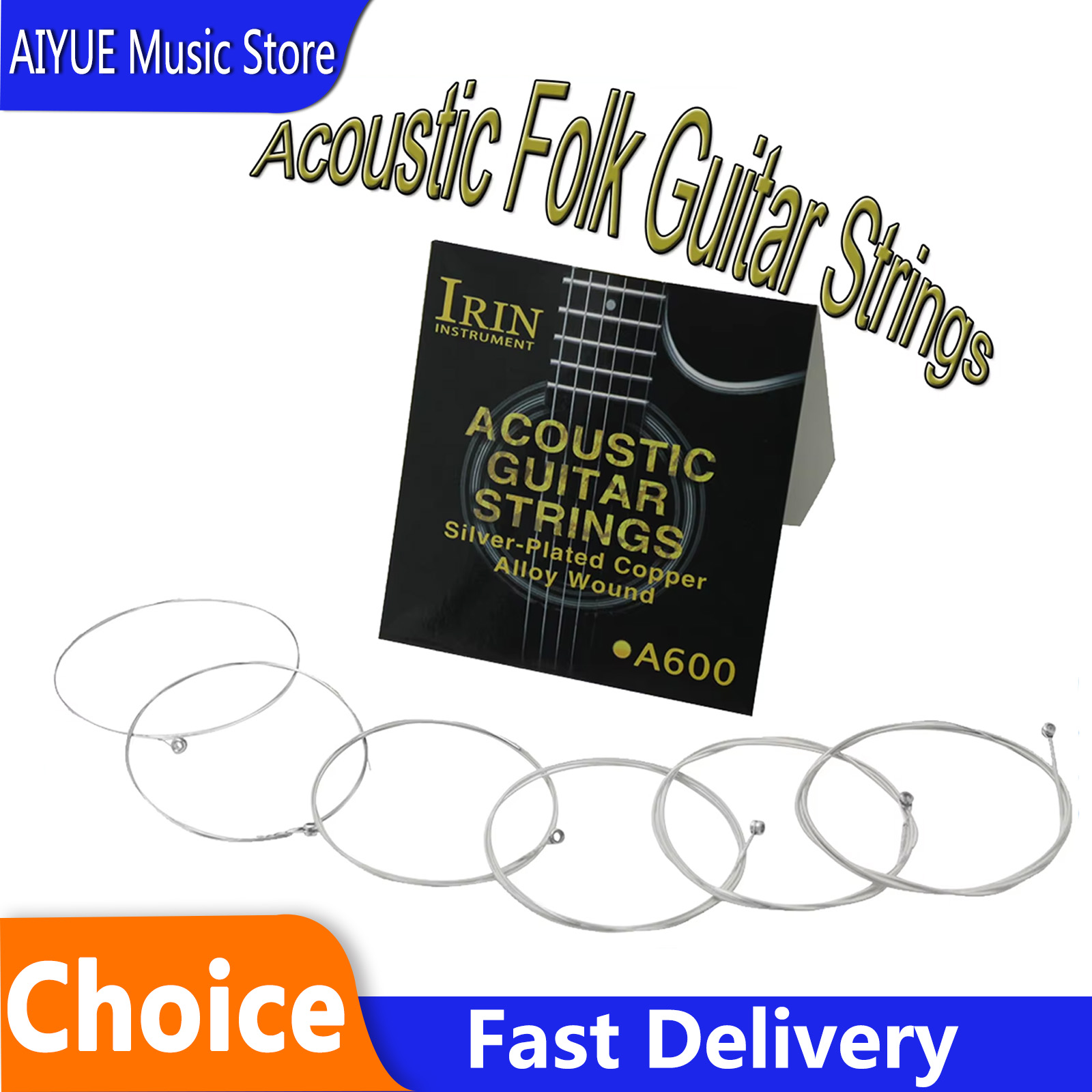 Musical Instrument Strings - Struny do gitary akustycznej IRIN A600,