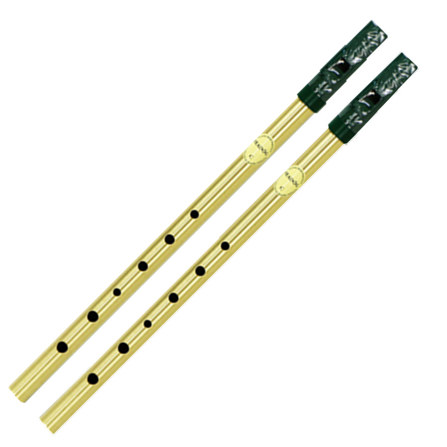 Tin Whistle Flute - Mosiężny irlandzki gwizdek flet Feadog D