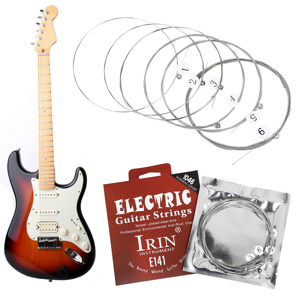 Musical Instrument Strings - Zestaw metalowych strun do gitary elektrycznej,