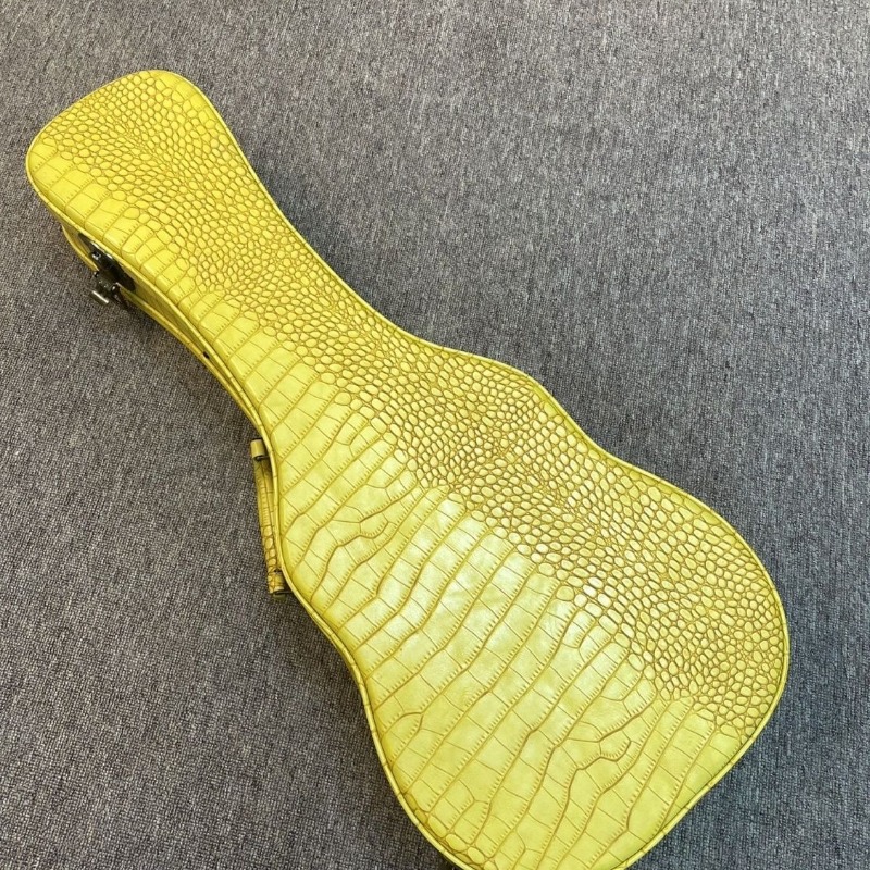 Musical Instrument Ukulele - 26-calowe skórzane etui na ukulele, wyściełane