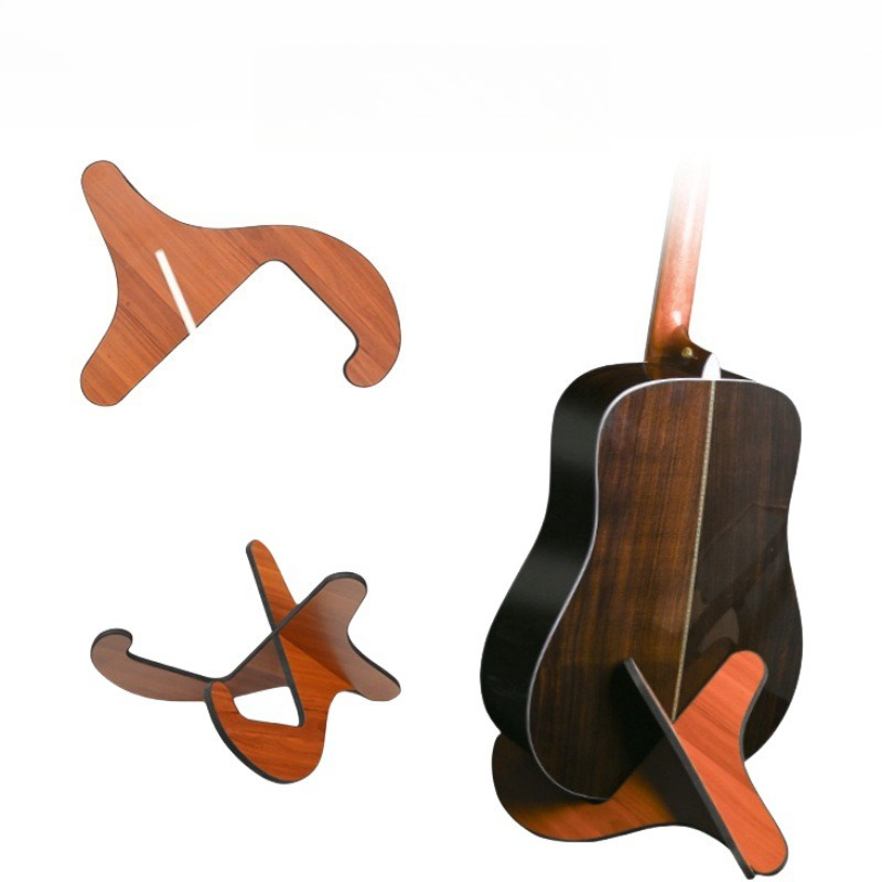 Musical Instrument Ukulele - Drewniany, rozkładany, pionowy stojak na gitarę,