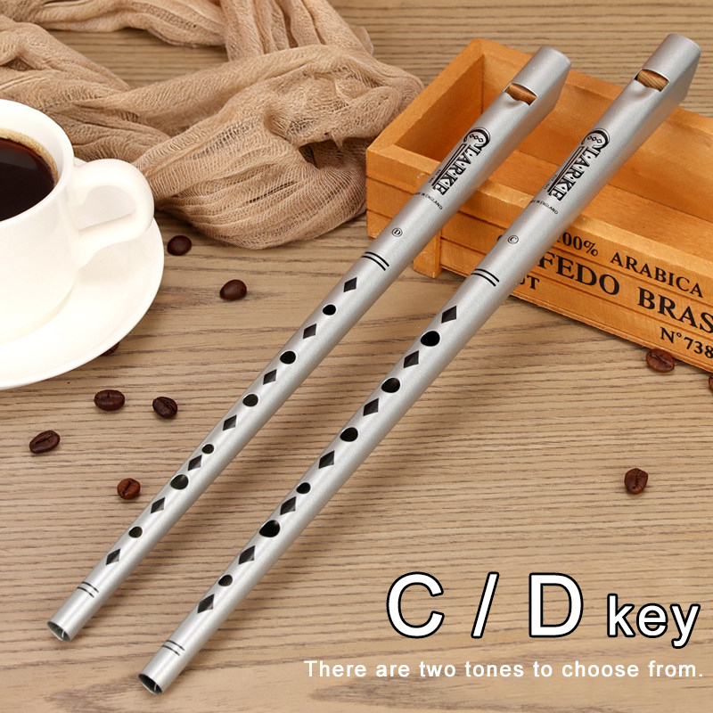 Tin Whistle Flute - Tradycyjna fletka Clarke w stroju C/D,