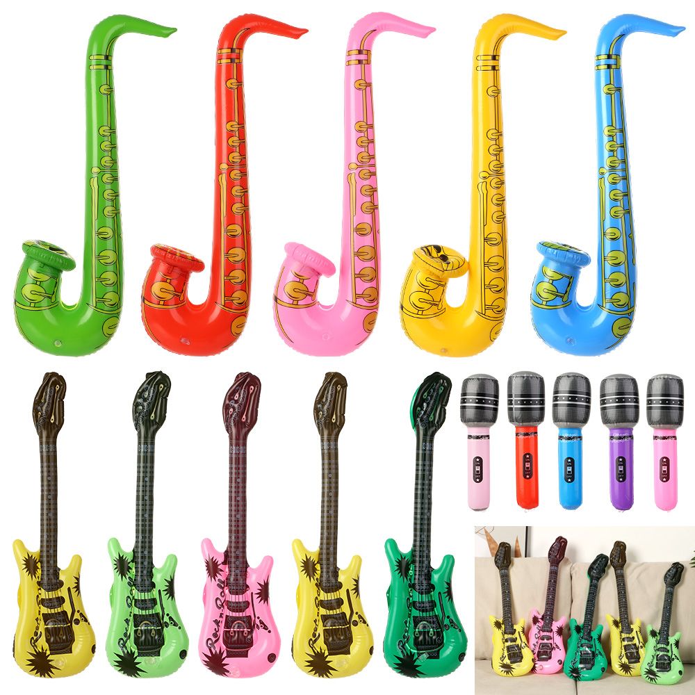 Musical Instrument That You Blow Into - 5 Gitar 5 Saksofonów 5 Mikrofonów