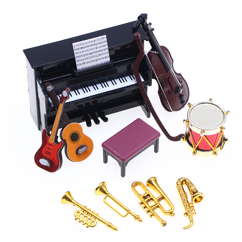 Musical Instrument Like Guitar - Miniaturowy, realistyczny zestaw instrumentów muzycznych –