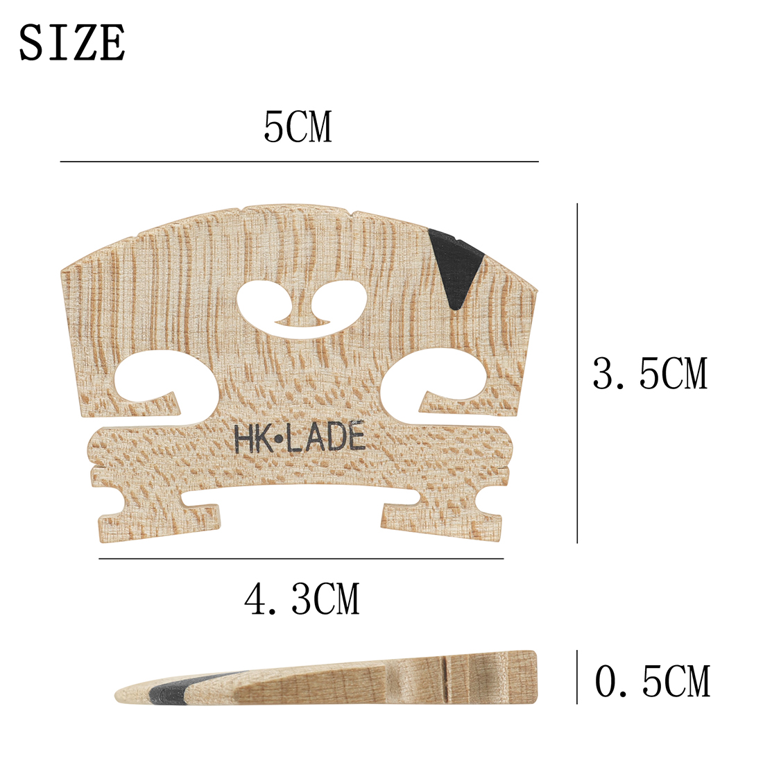 Mostki skrzypcowe 4/4 z drewna – Musical Instrument Fiddle recenzja i cena