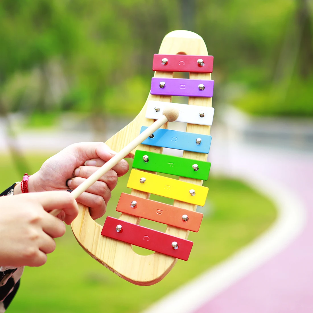 8-tonowy xylofon tęczowy, inst – Musical Instrument Xylophone recenzja i cena