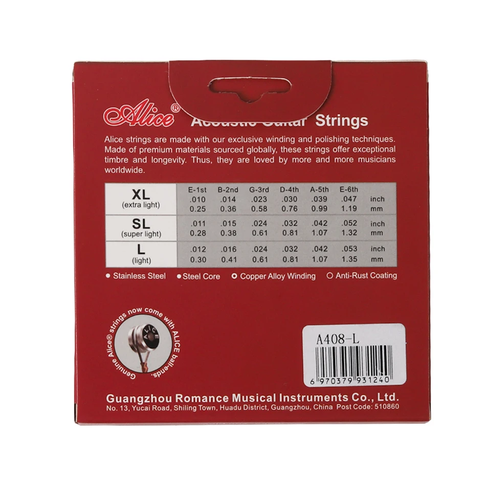 Alice A408 komplet strun do gi – Musical Instrument Strings recenzja i cena